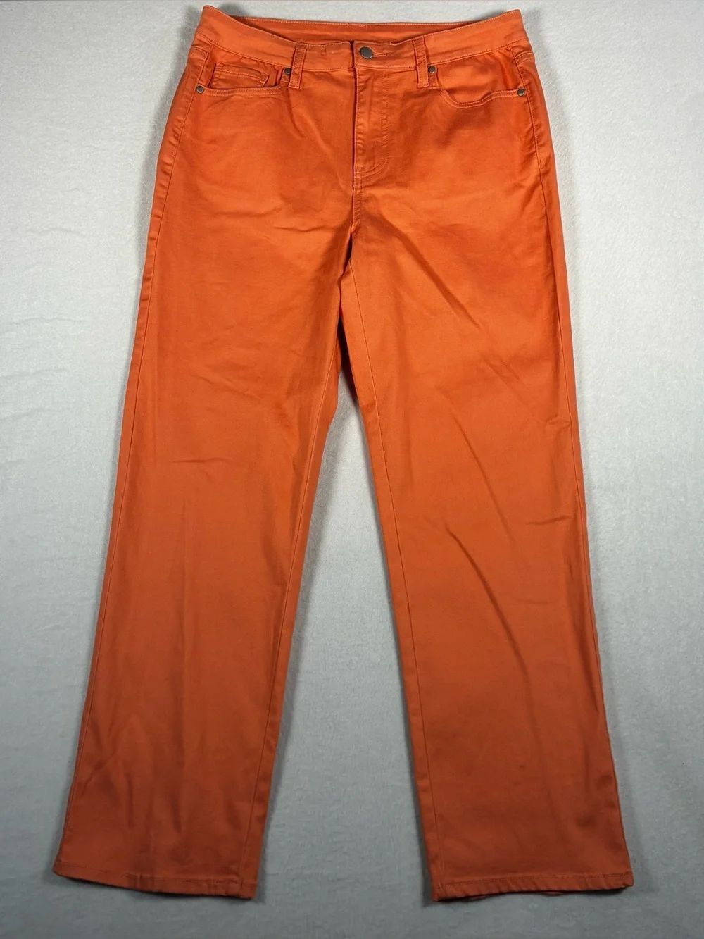 Blair Woman's Orange Straight-Leg Pants size 14